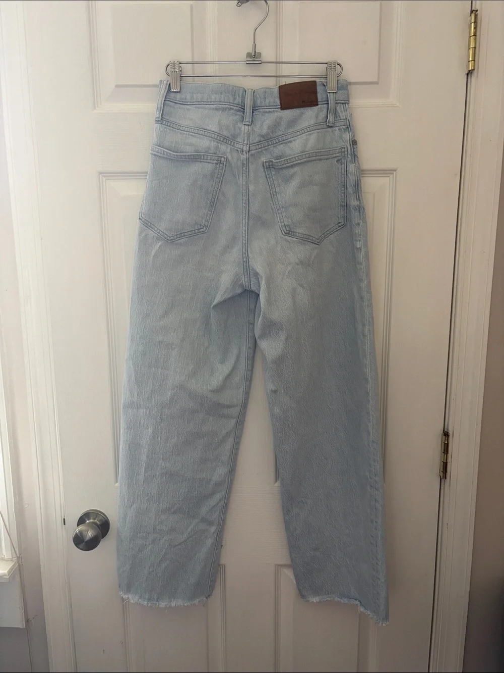 Madewell Light Blue High-Rise Straight Leg Jeans